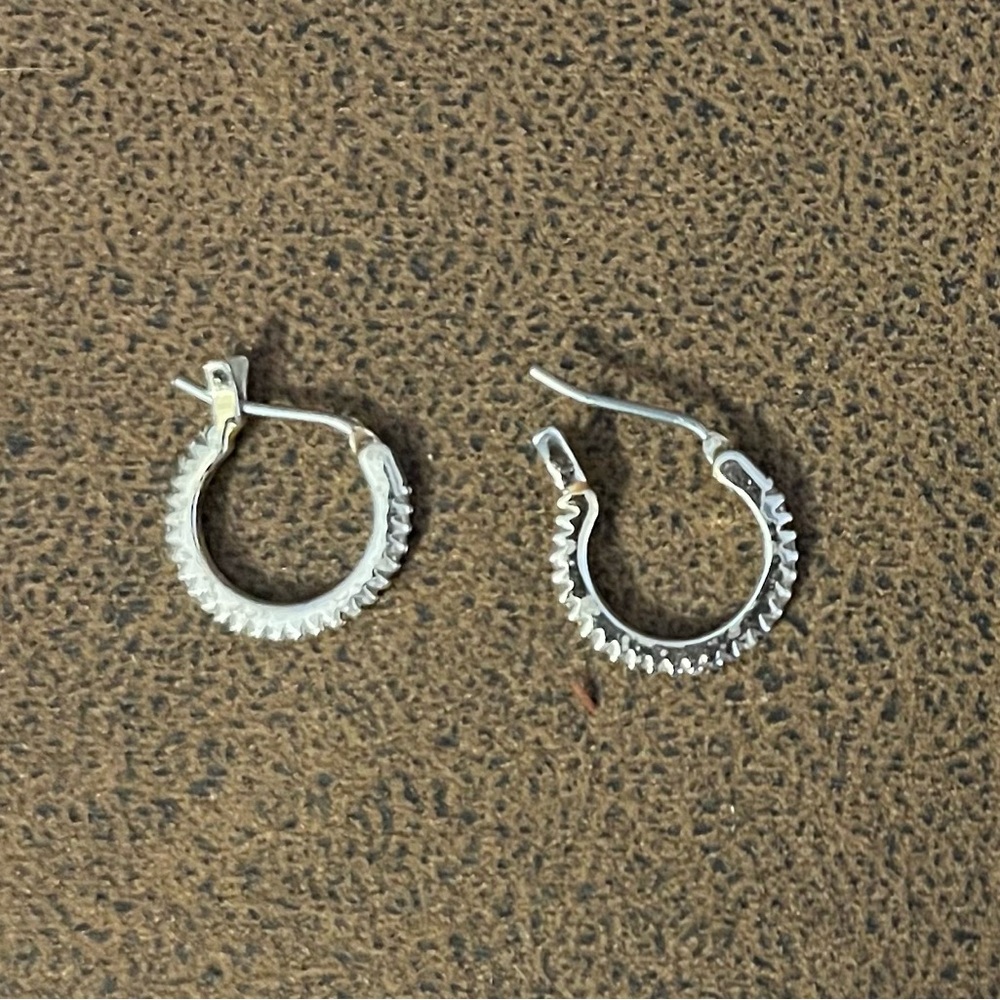 Gorjana Textured Silver Huggie Earrings